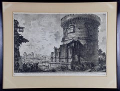 Gravure de Giovanni Piranesi représentant l'ancienne architecture romaine, 18e siècle