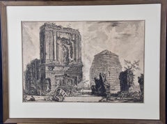 Giovanni Piranesi Etching of Ancient Roman Architecture