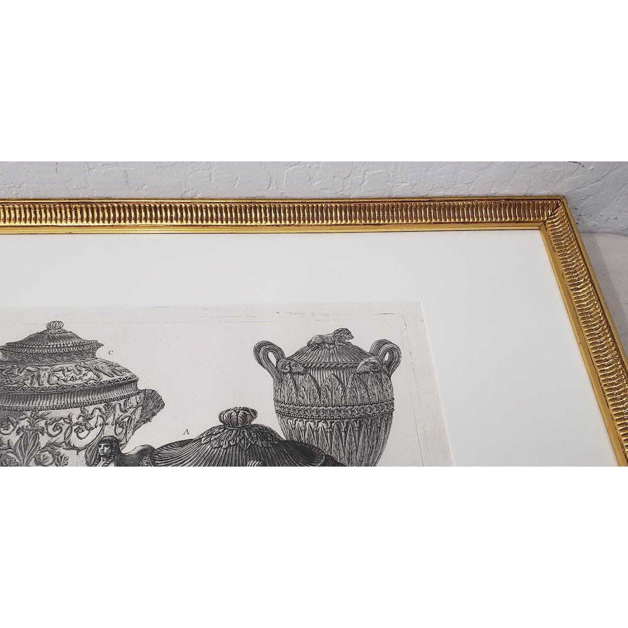 Giovanni Piranesi Marble Urns and Vases and Lamps Etching C.1770 For Sale 1
