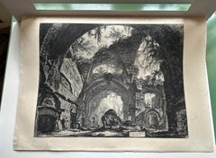 Giovanni Piranesi "Rovine d'una Galleria di Statue nella Villa Adriana a Tivoli"