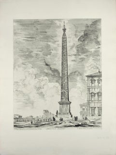 Obélisque Egizio (obélisque égyptien) - gravure de G. B. Piranesi