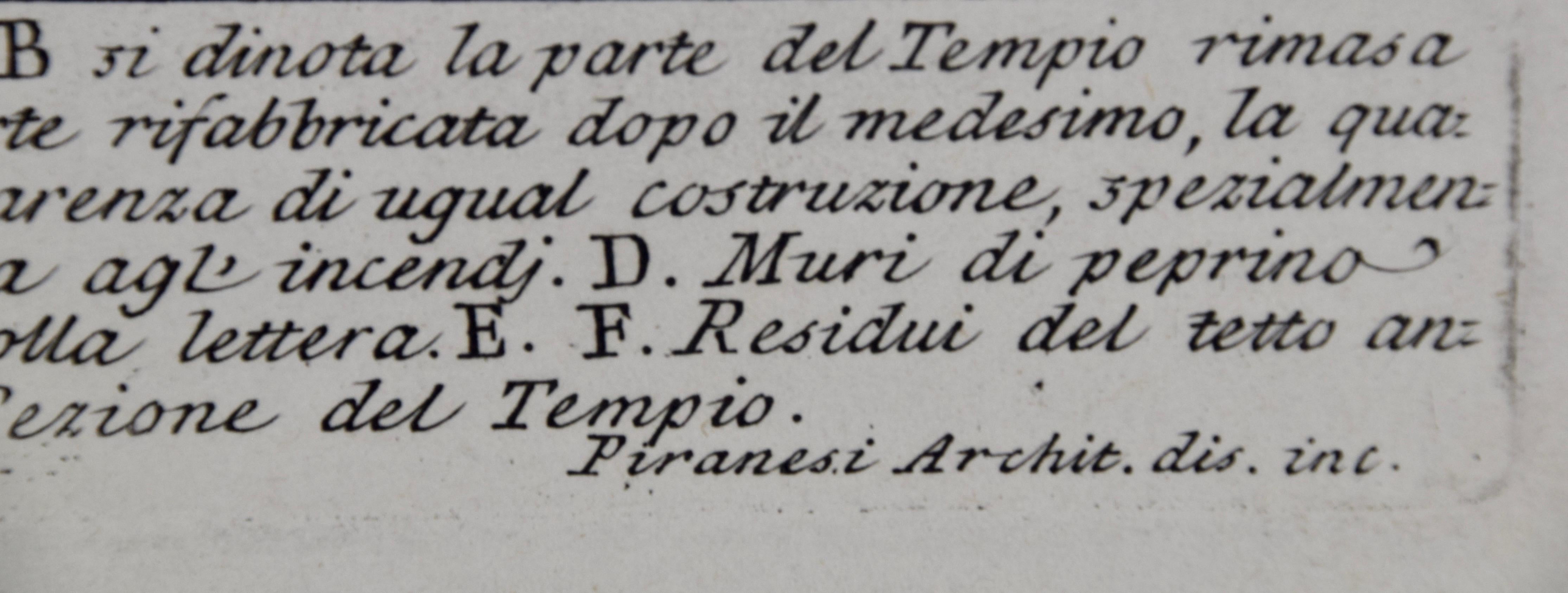 Pair of Piranesi Etchings of Ancient Roman Architectural Objects, 18th Century - Old Masters Print by Giovanni Battista Piranesi