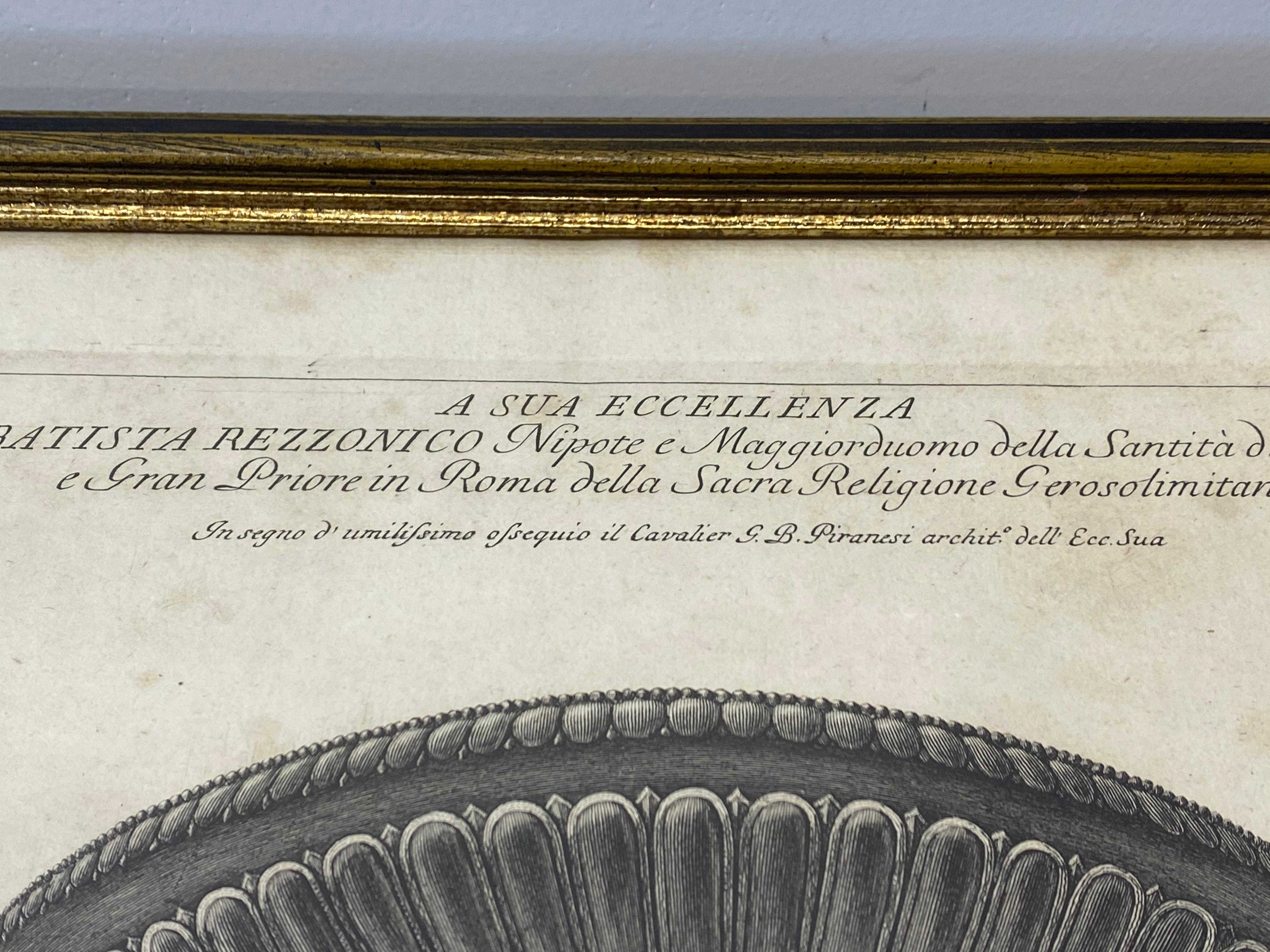 Ein Paar gerahmte architektonische Vasen von Giovanni Battista Piranesi mit Radierungen, um 1770 im Angebot 8