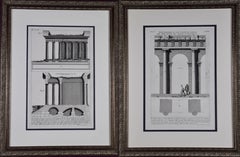 Pair of Piranesi Etchings of Ancient Roman Architectural Objects, 18th Century 