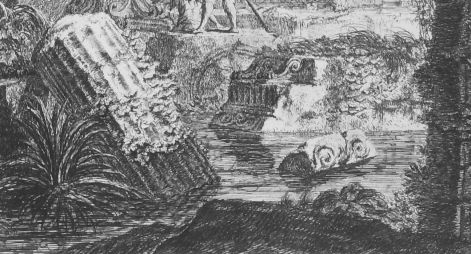 Ruine di Sepolcro antico - Gray Interior Print by Giovanni Battista Piranesi