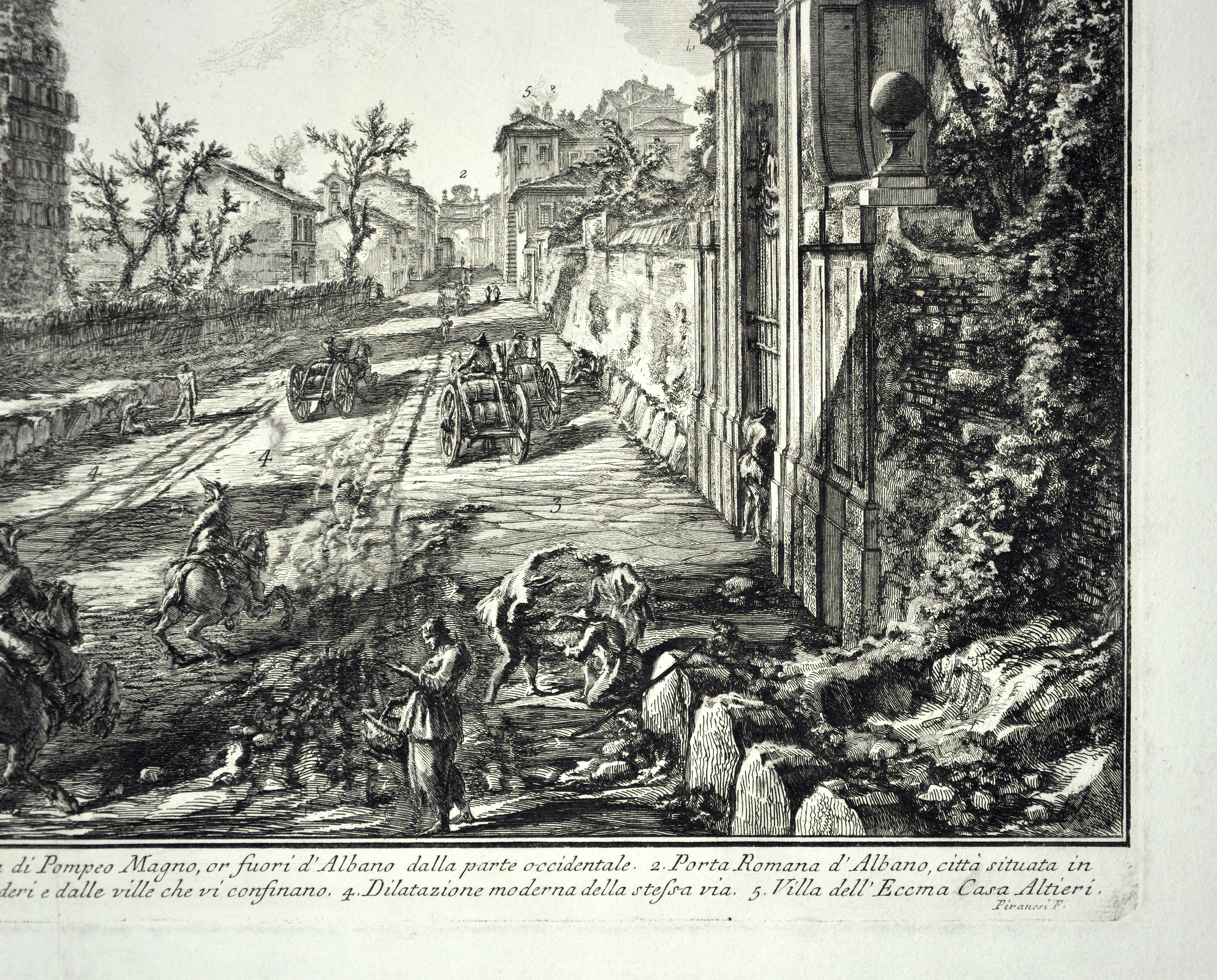 Ruinen eines antiken Grabes -  G. B. Piranesi - 1762 – Print von Giovanni Battista Piranesi