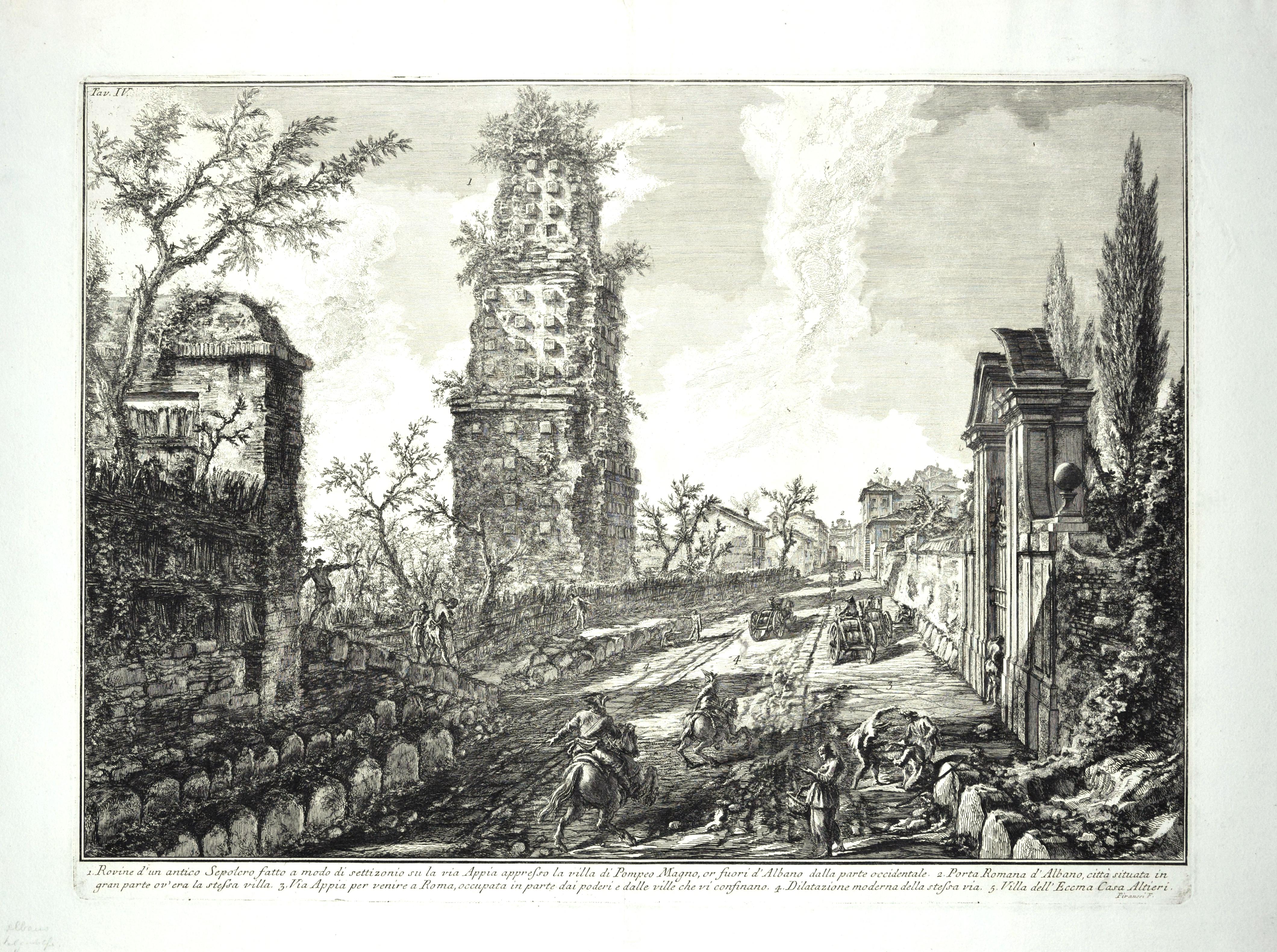 Ruins of an Ancient Tomb -  G. B. Piranesi - 1762