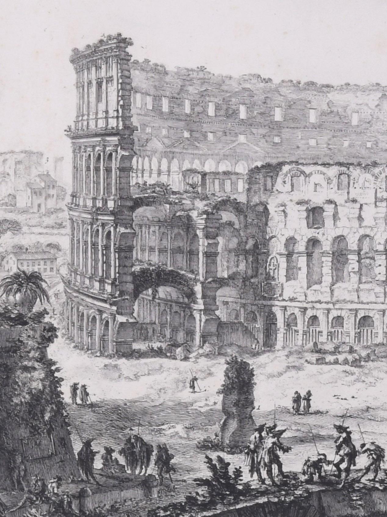 L'Arche de Constantin et le Colosseum
Vedute dell' Arco di Costantino, e dell' Anfiteatro Flavio il Colosseo
De : 
