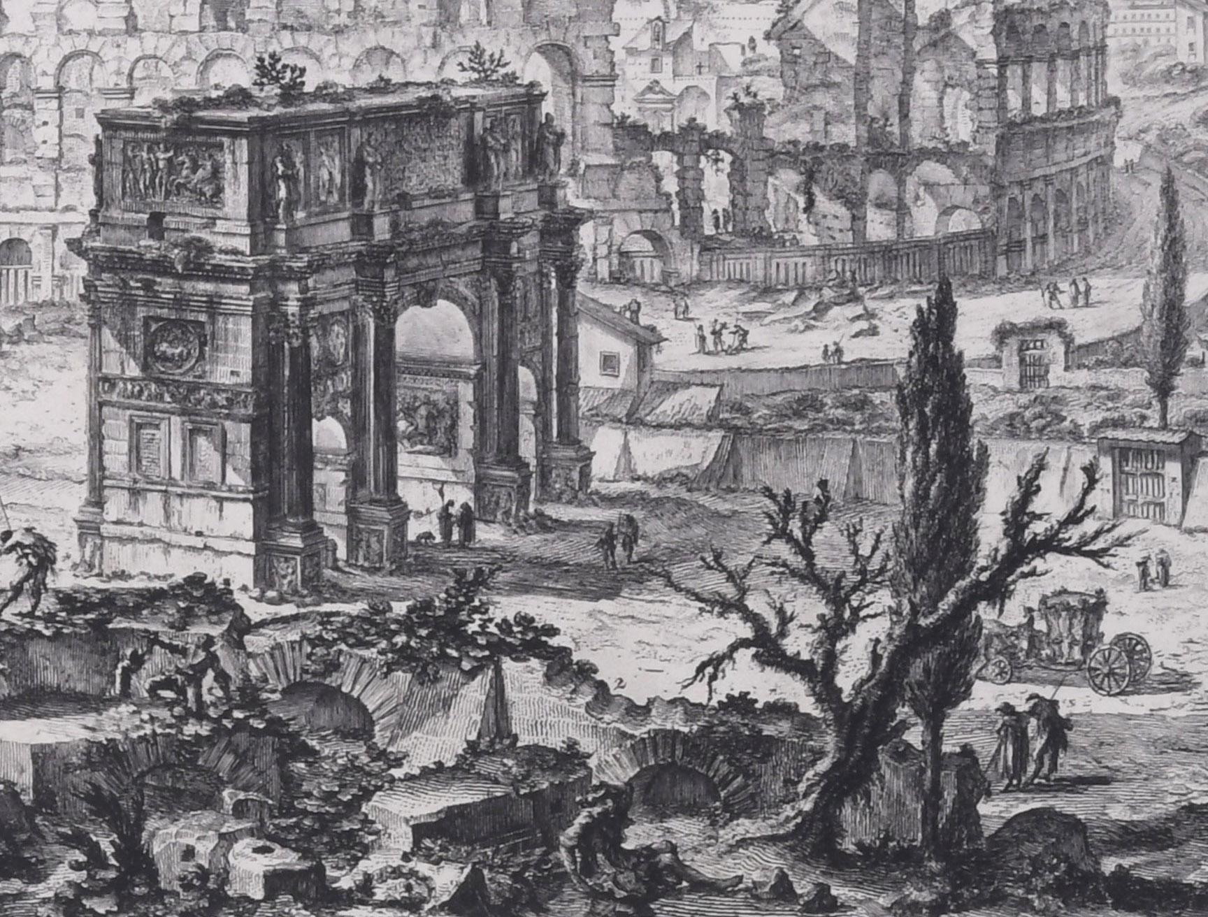 L'Arche de Constantin et le Colosseum  en vente 1