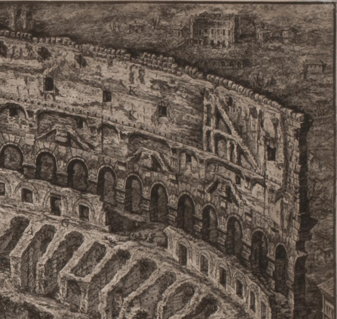 Il Colosseo, vista a volo d'uccello (Veduta dell'Anfiteatro Flavio detto il Colosseo) 1