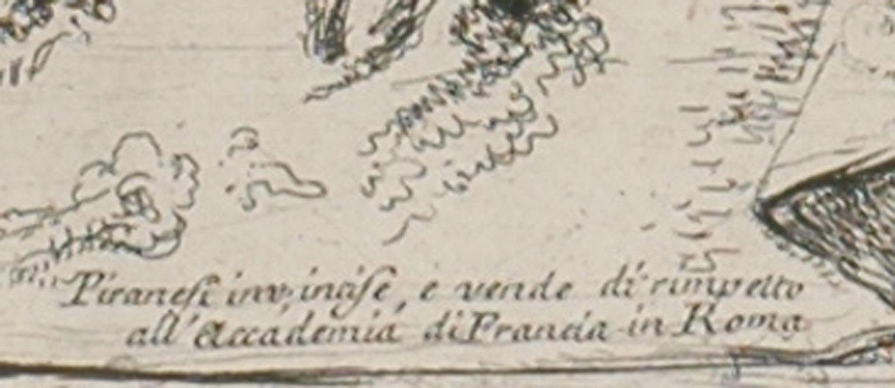 The Monumental Tablet - Old Masters Print by Giovanni Battista Piranesi