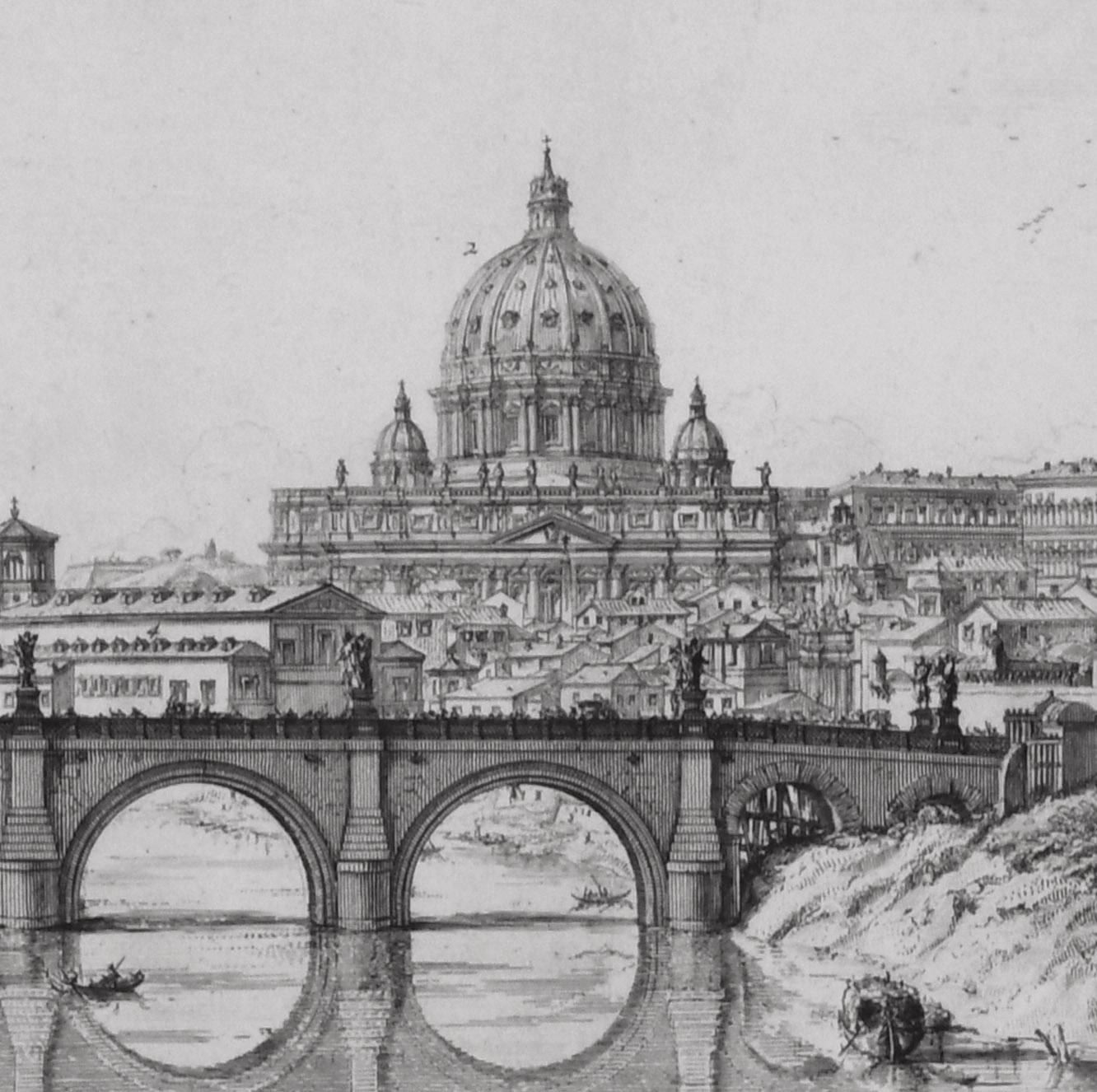 Il Ponte e Castel S. Angelo (Veduta del Ponte e Castello Sant'Angelo) 1