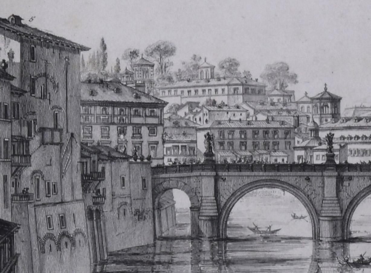The Ponte and Castel S. Angelo (Veduta del Ponte e Castello Sant' Angelo) For Sale 2
