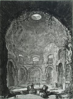 Das so genannte Tempio della Tosse, in der Nähe von Tivoli. Innenraum Aufrecht                 