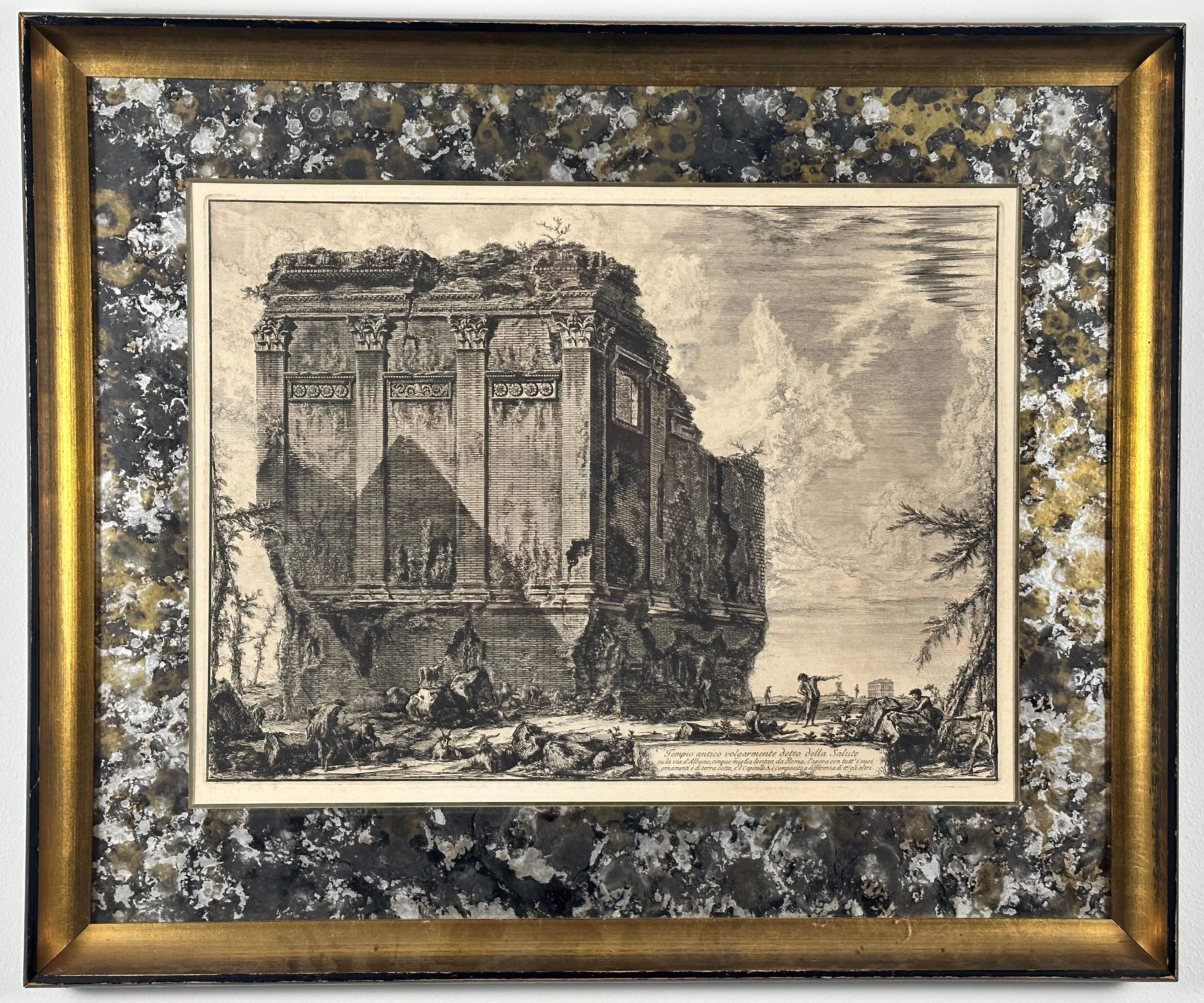 Giovanni Battista Piranesi Landscape Print - Tiempo Antico vulgarmente detto della Salute