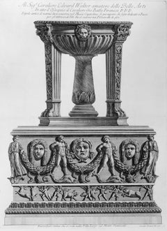  Tripode antico di marmo che si conserva nel Museo Capitolino - Etching 1778