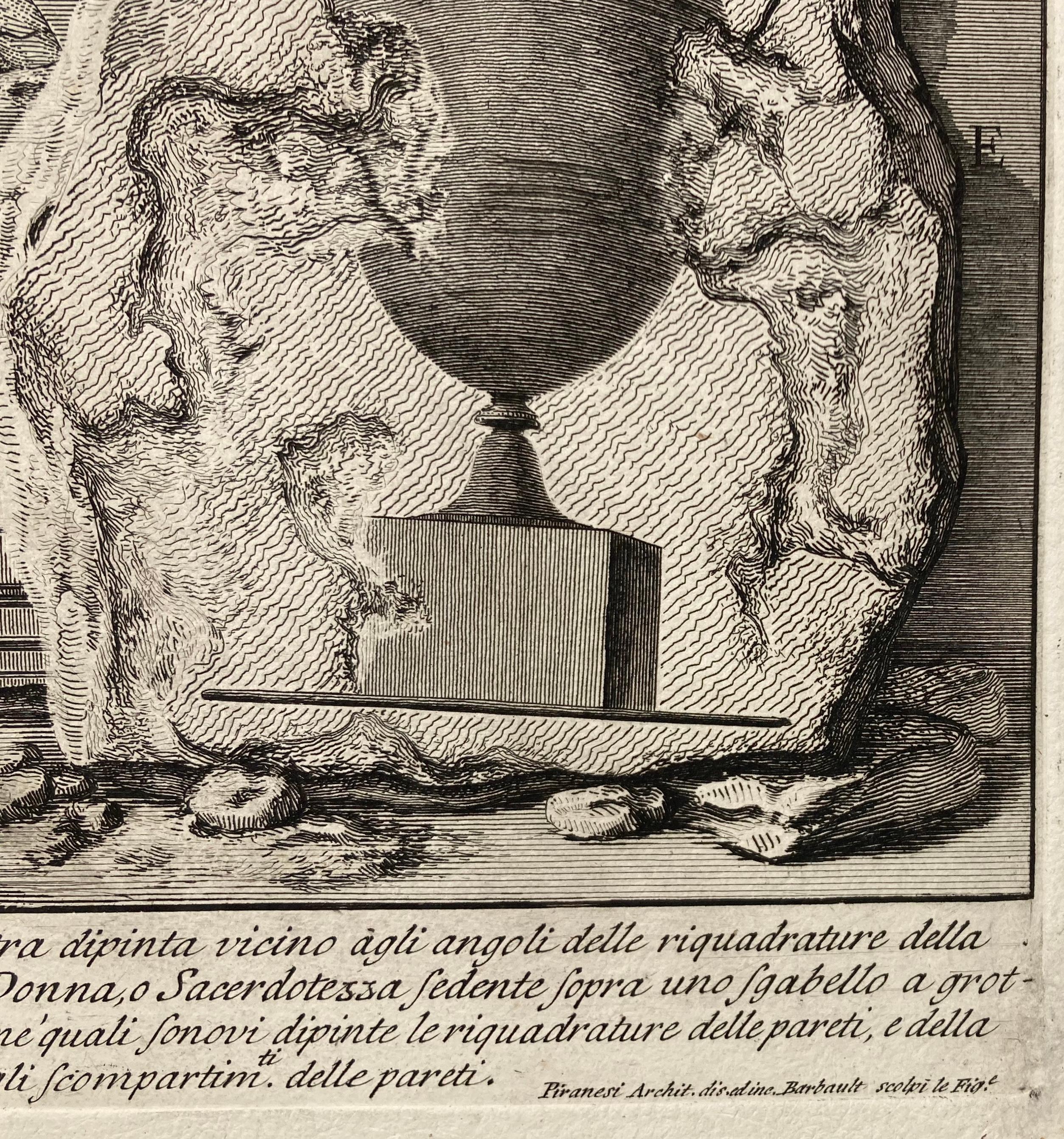 (Groß!!) UNA DELLE QUATTRO FIGURE RAPPRESENTANTI QUATTRO VITTORIE (Alte Meister), Print, von Giovanni Battista Piranesi