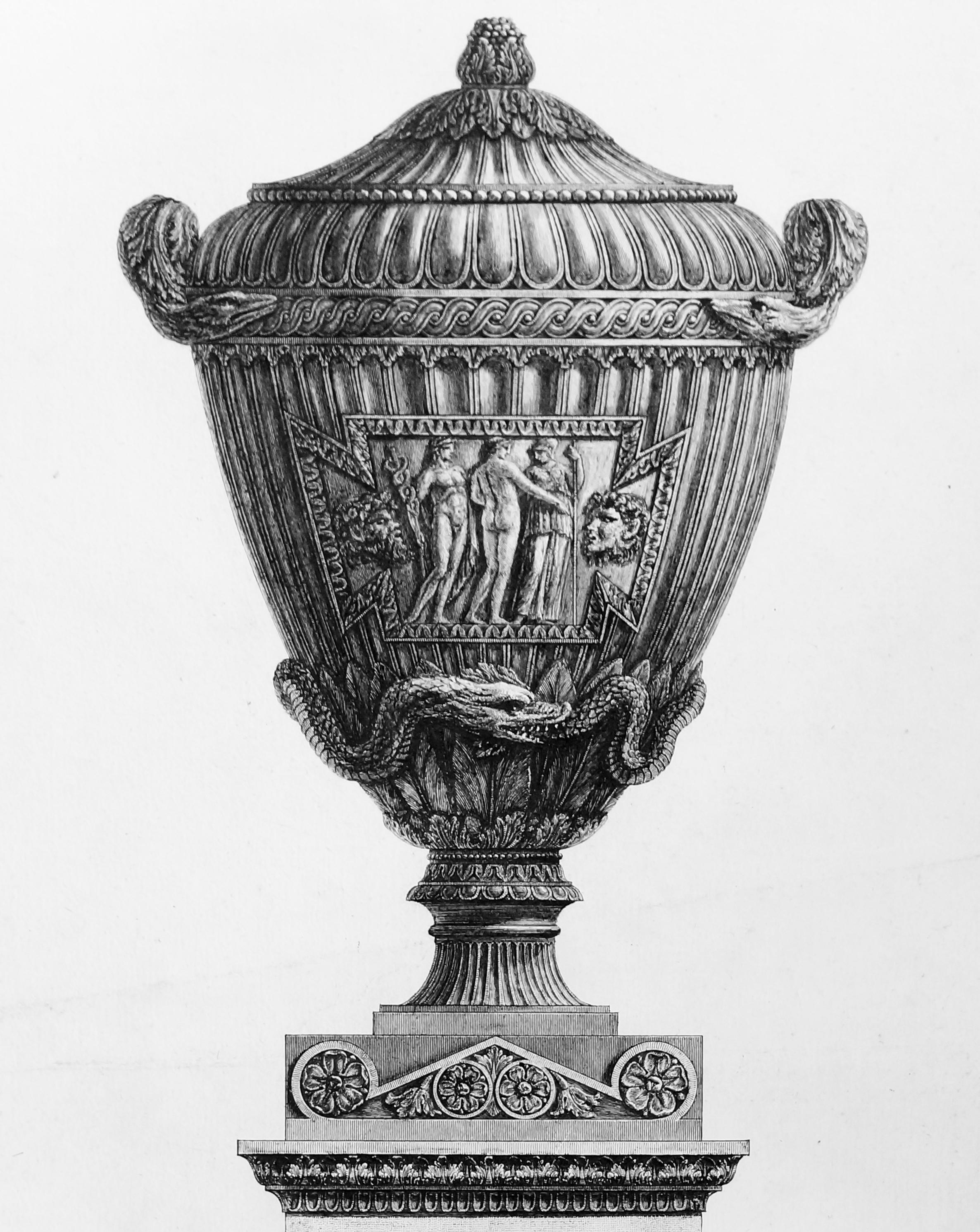 Vasi Antichi di Marmo Eccellentemente Scolpiti... - Etching - 1778 - Print by Giovanni Battista Piranesi