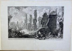 VEDUTA DEGLI AVANZI De'MAUSOLEI E DELLE FABBRICHE......