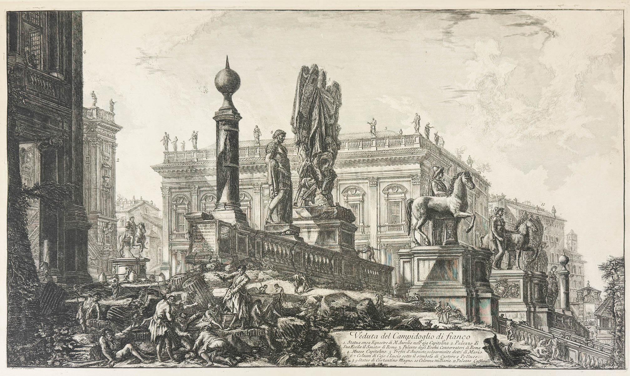 Veduta del Campidoglio di fianco - Art de Giovanni Battista Piranesi