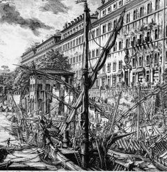 Veduta del Porto di Ripa Grande - View of the Port of Ripa Grande - 1753