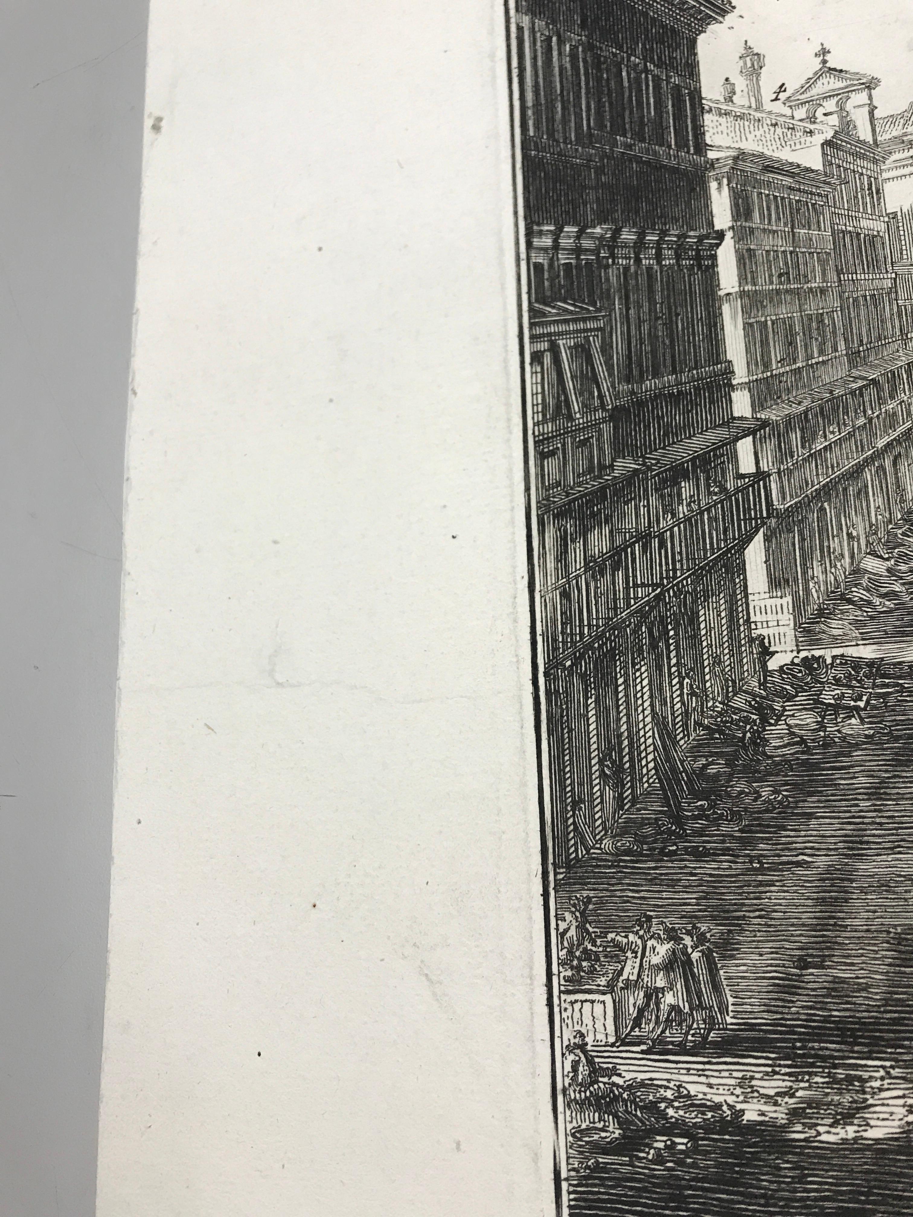Une très bonne impression, sombre et bien encrée, de cette gravure aux forts contrastes. Cinquième état (sur 6). Fleur de lys dans un filigrane à cercle unique (Hind 1, qu'il note pour les premières impressions). Extrait de 