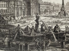 View of Piazza Navona - Original Etching by G. B. Piranesi - 1773 ca.