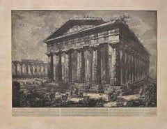 Vista del Templo de Neptuno - Aguafuerte de G.B.Piranesi - 1778