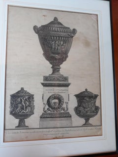 Giovanni Battista Piranesi "Vasi Antichi di Marmo", Etching by G. B. Piranesi