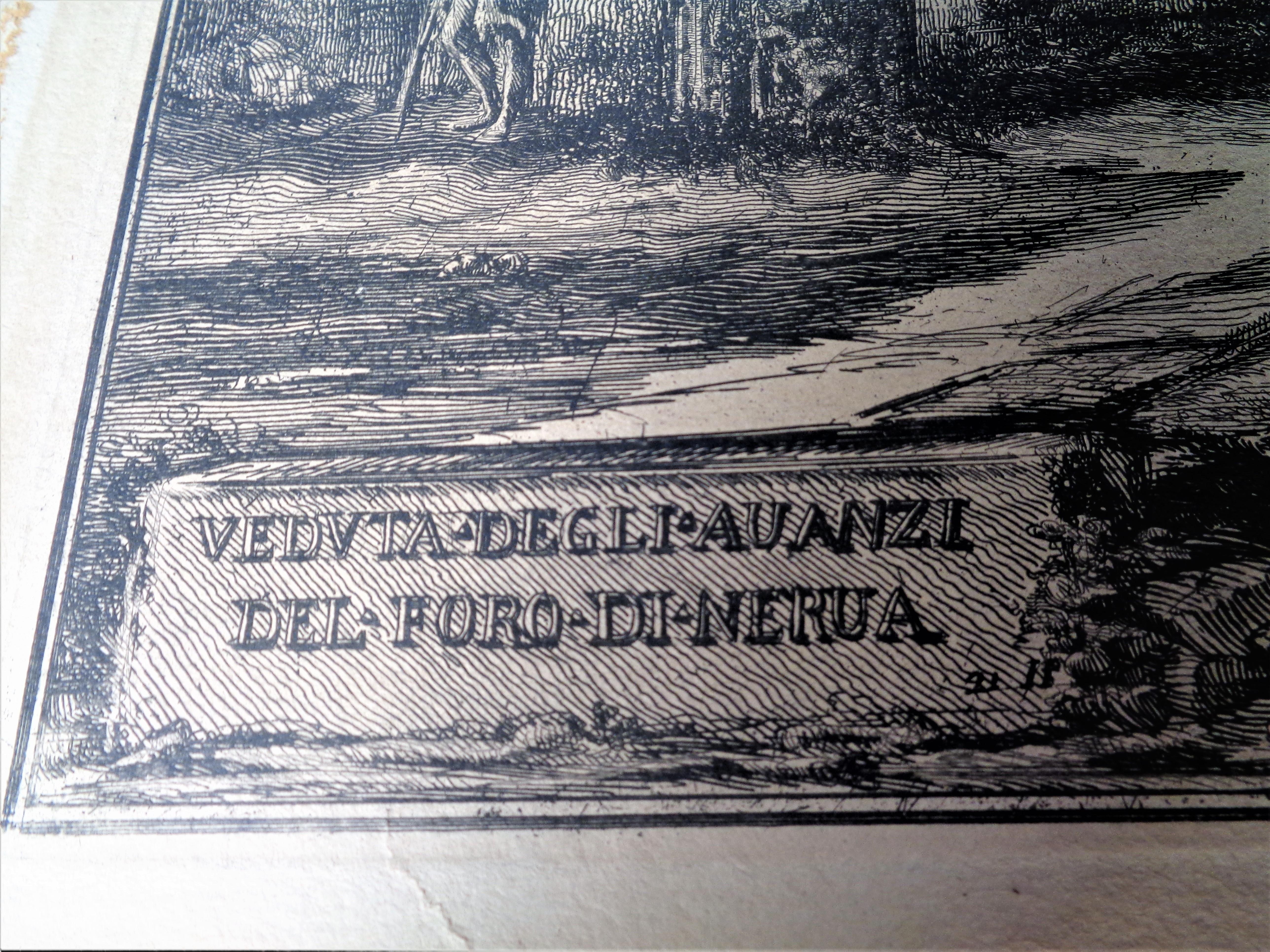 Italian After Giovanni Battista Piranesi, The Forum of Nerva - Francesco Piranesi, 1800