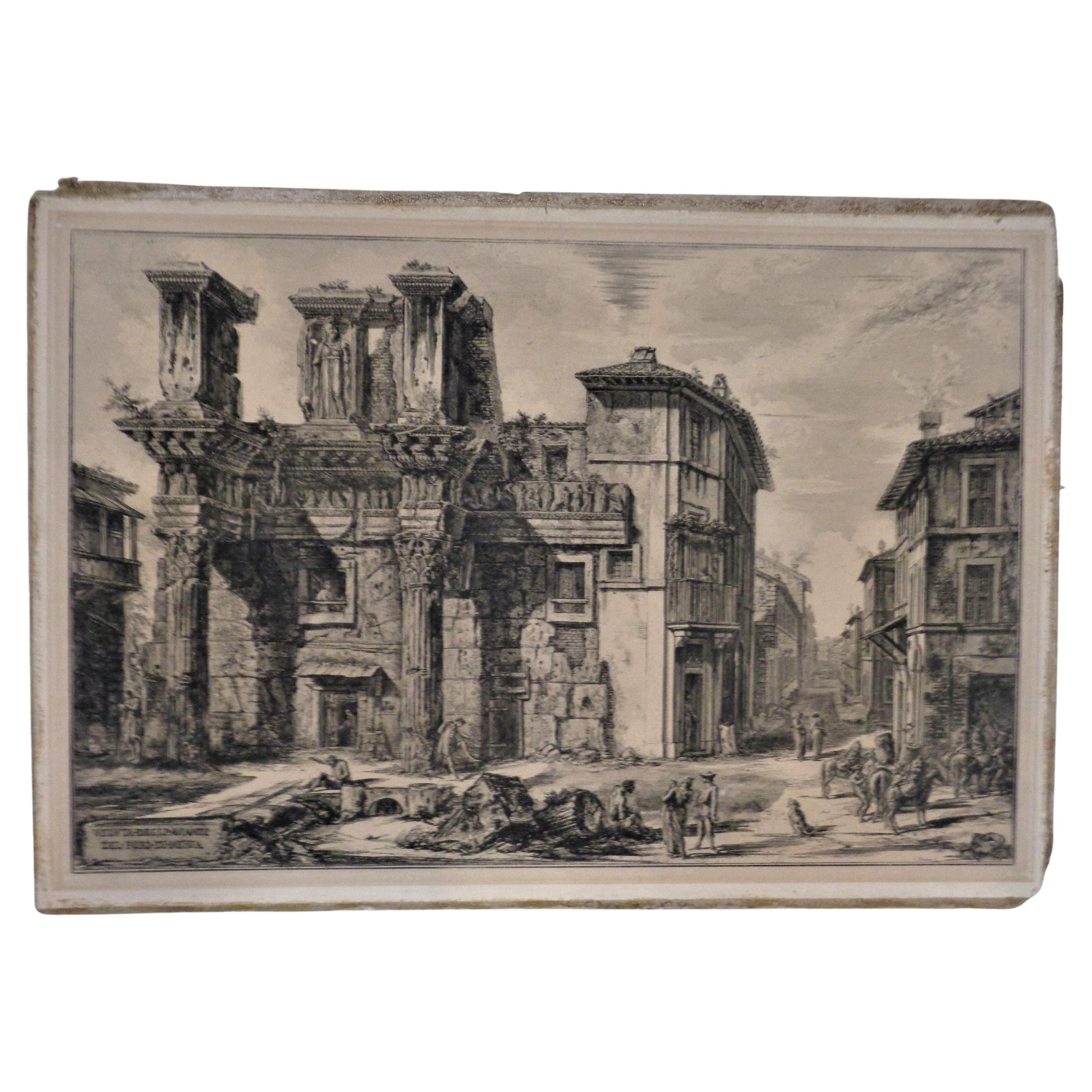 After Giovanni Battista Piranesi, The Forum of Nerva - Francesco Piranesi, 1800