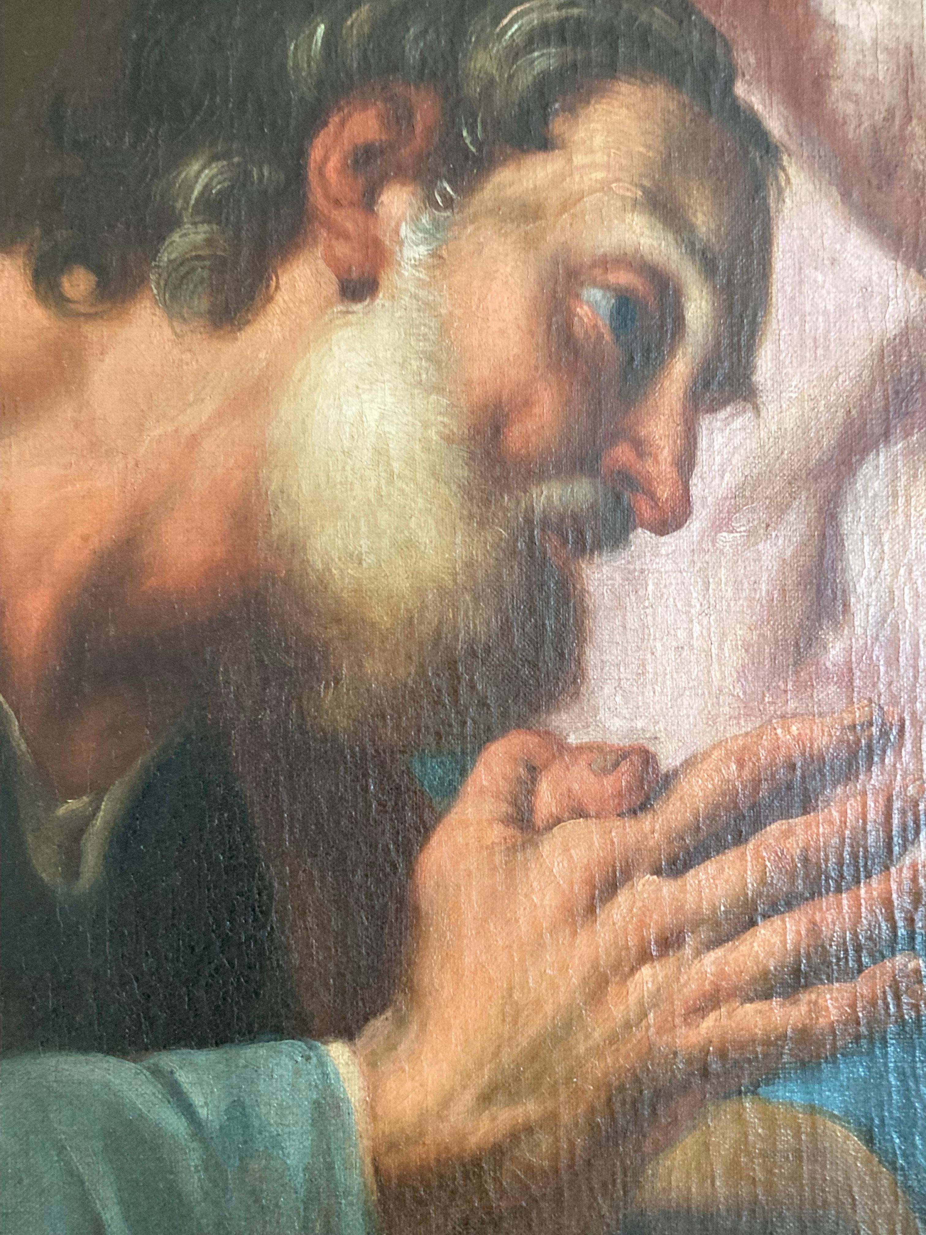 Giovanni Battista Pittoni, Fille Sainte avec Cupidon, Baroque Vénitien, Italien en vente 4