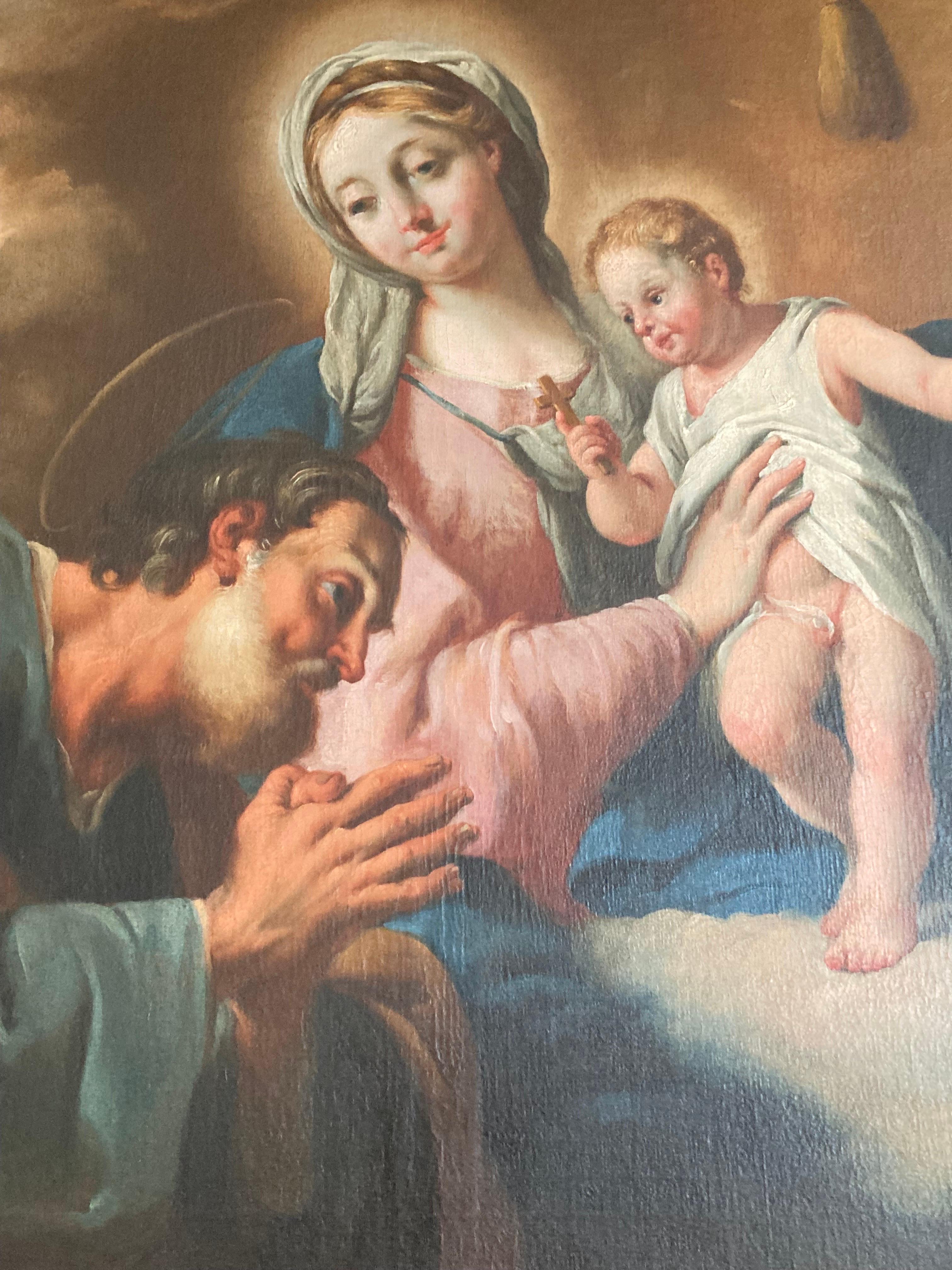 Giovanni Battista Pittoni, Fille Sainte avec Cupidon, Baroque Vénitien, Italien en vente 6