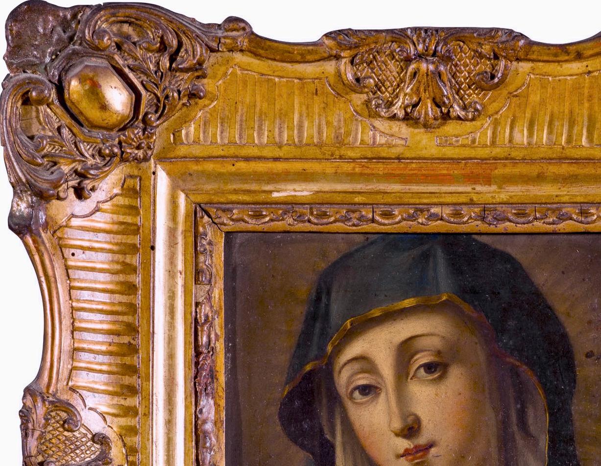 Giovanni Battista Salvi zugeschriebenes italienisches religiöses Gemälde aus dem 17. (Barock), Painting, von Giovanni Battista Salvi da Sassoferrato