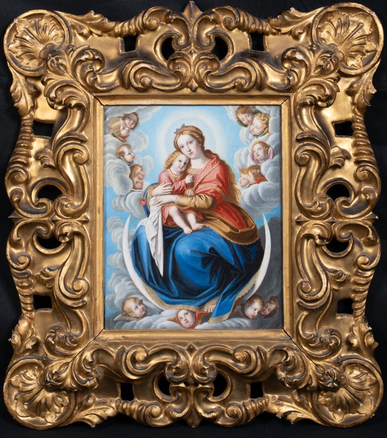 Celestial Madonna and Child, 17th Century For Sale at 1stDibs