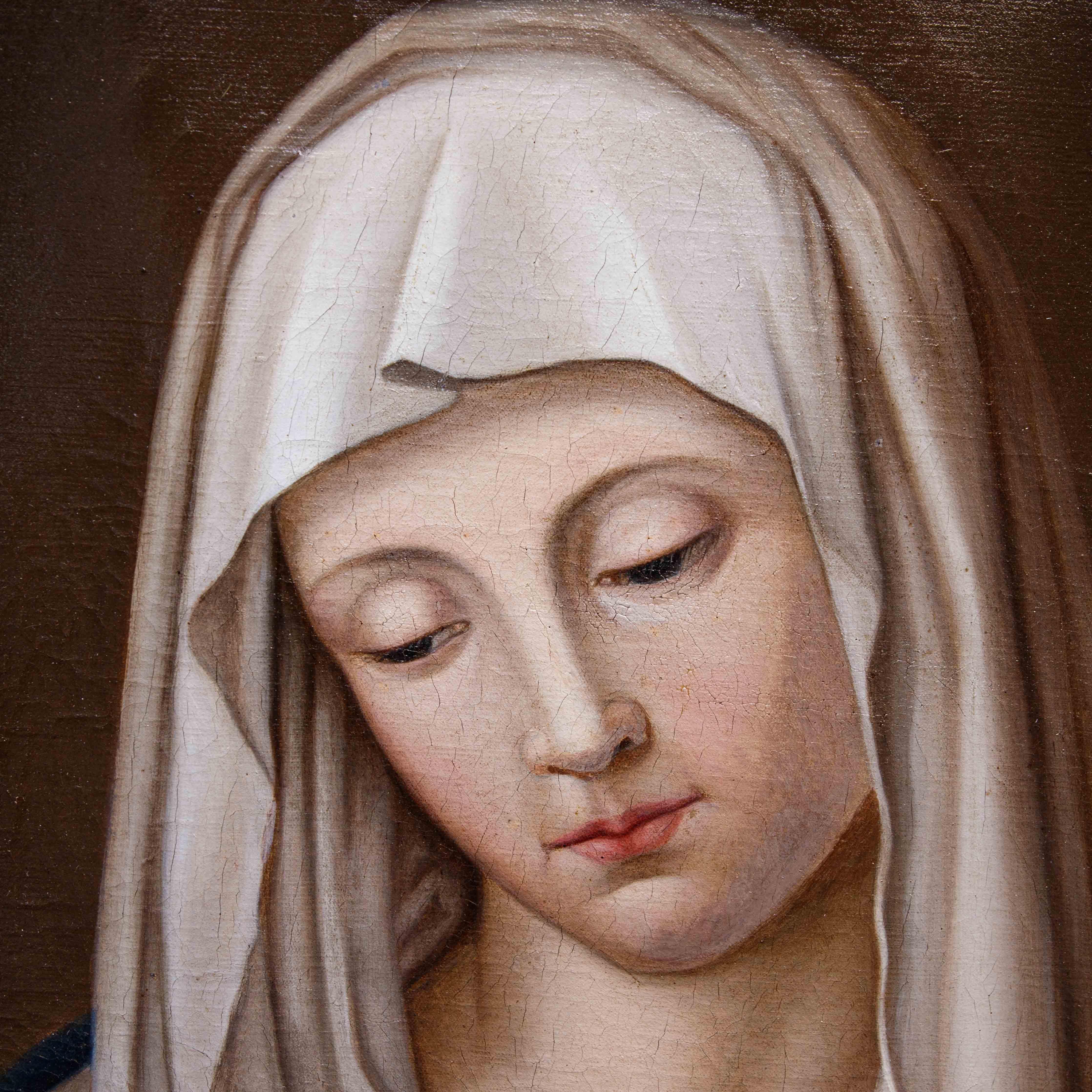 da Giovanni Battista Salvi, detto il Sassoferrato, Madonna orante – Painting von Giovanni Battista Salvi da Sassoferrato