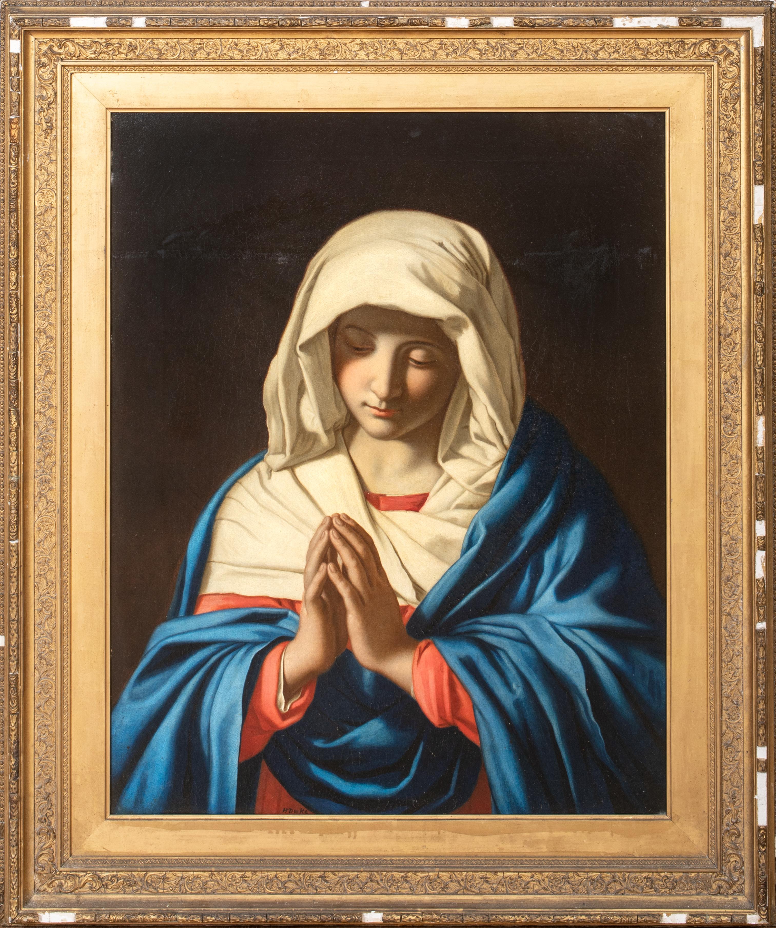 Portrait Painting de Giovanni Battista Salvi da Sassoferrato - La Virgen en oración, siglo XIX  SASSOFERRATO (1609-1685)