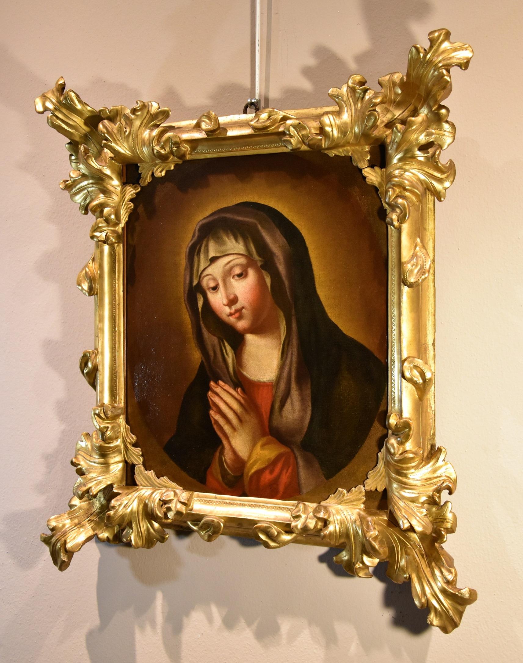 Madonna di Sassoferrato 17/18° Secolo Olio su tela Antico Maestro Italia in vendita 3