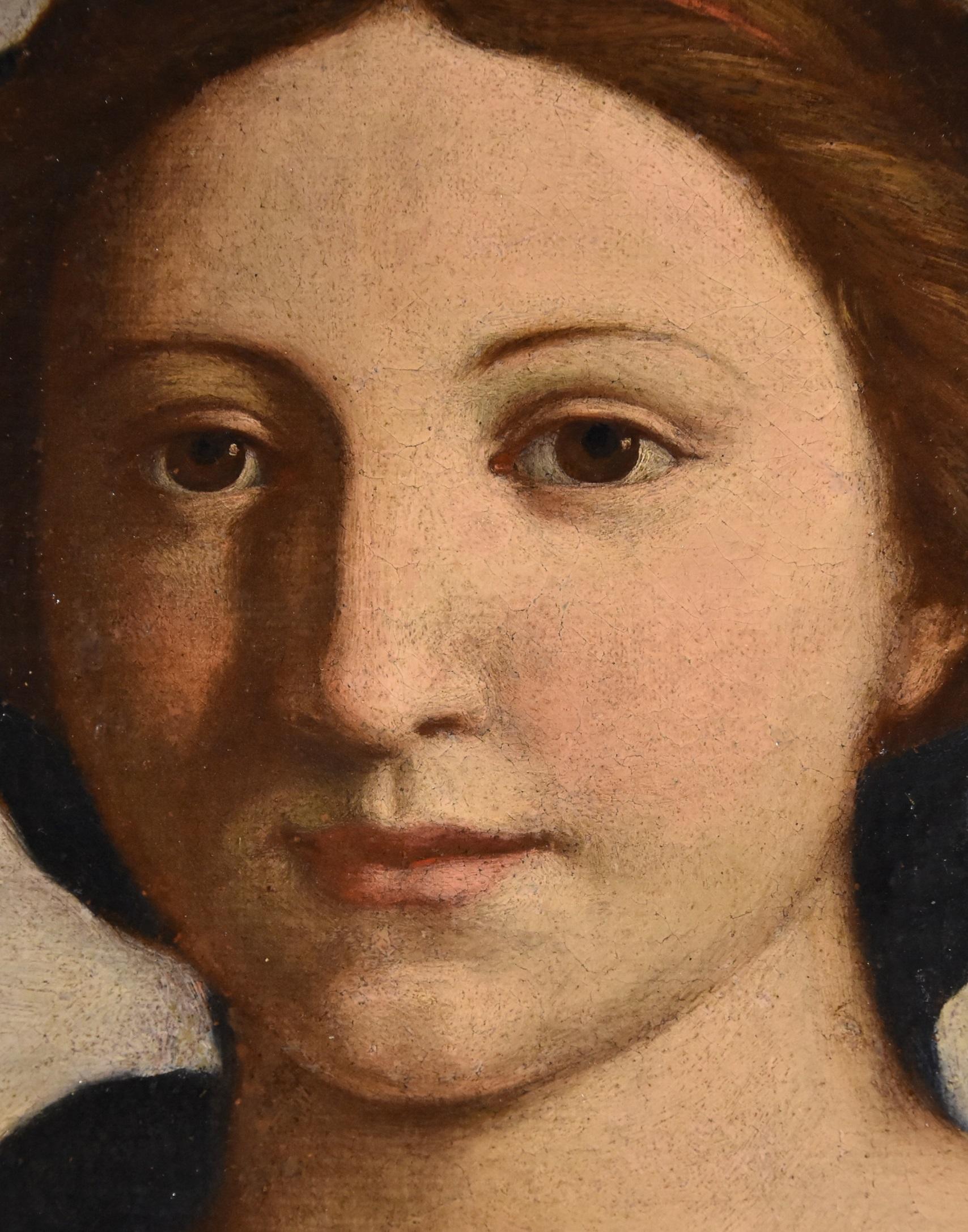 Salvi Virgin Madonna Paint Old master Oil on canvas 17th Century Raffaello Italy 9