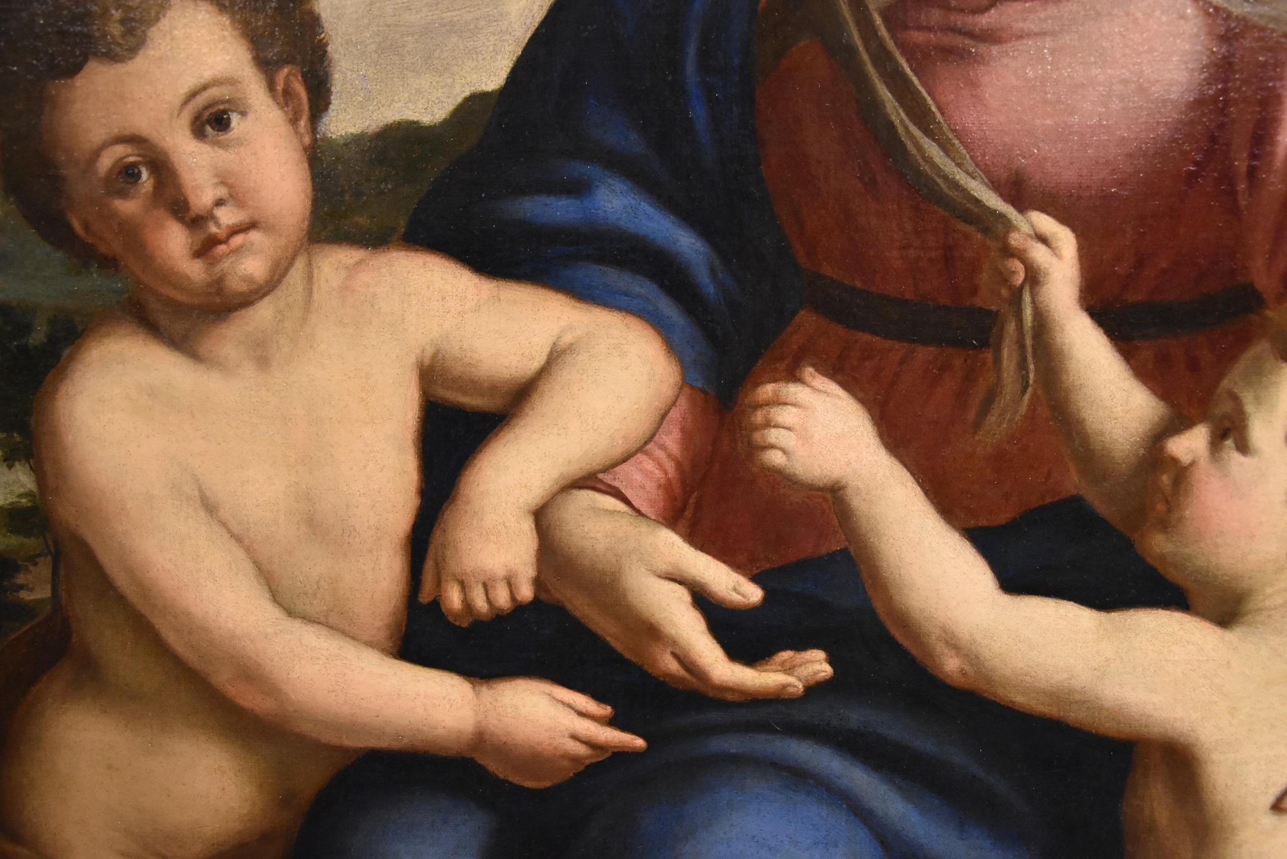 Salvi Virgin Madonna Paint Old master Oil on canvas 17th Century Raffaello Italy 13