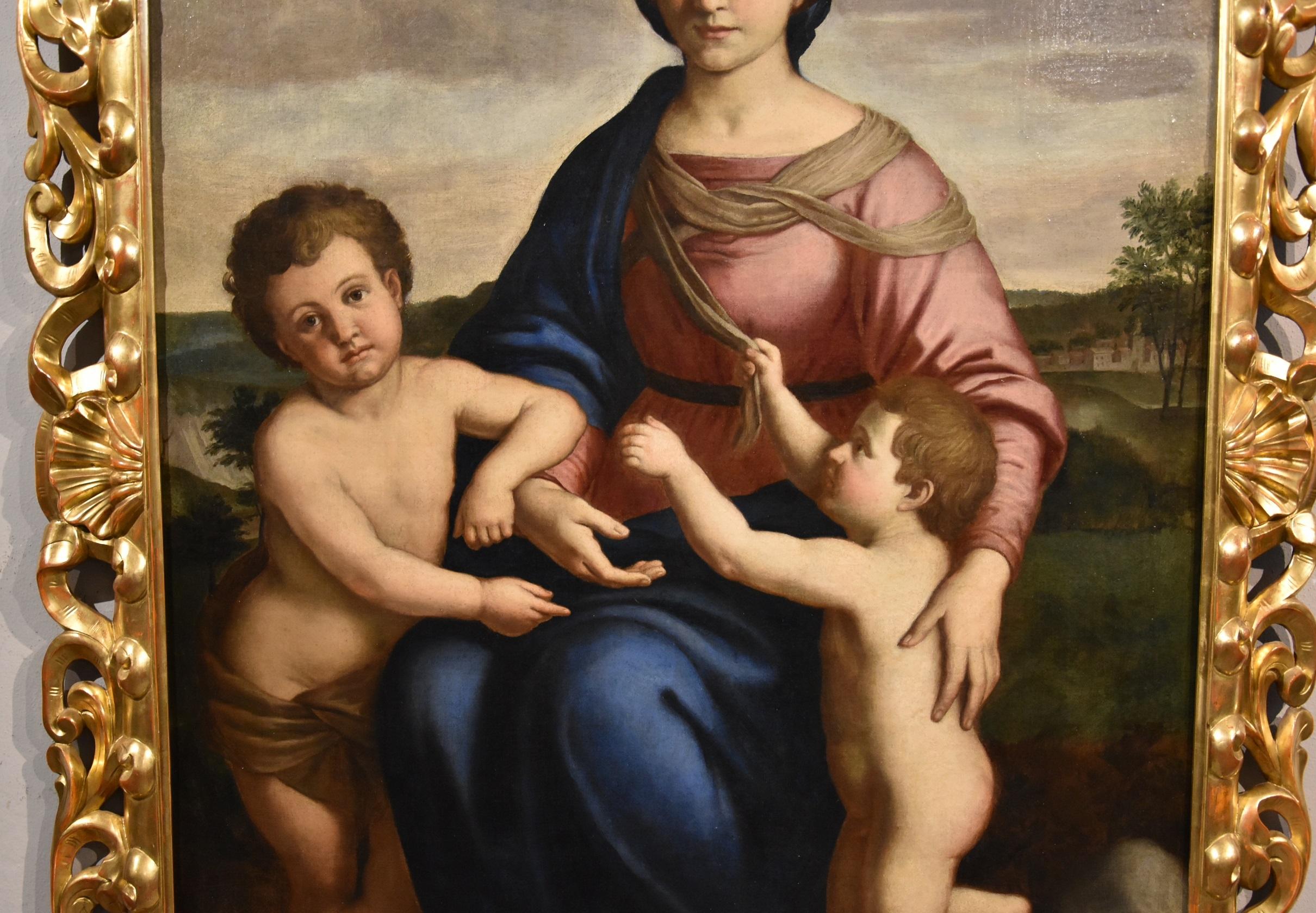 Salvi Virgin Madonna Paint Old master Oil on canvas 17th Century Raffaello Italy 14