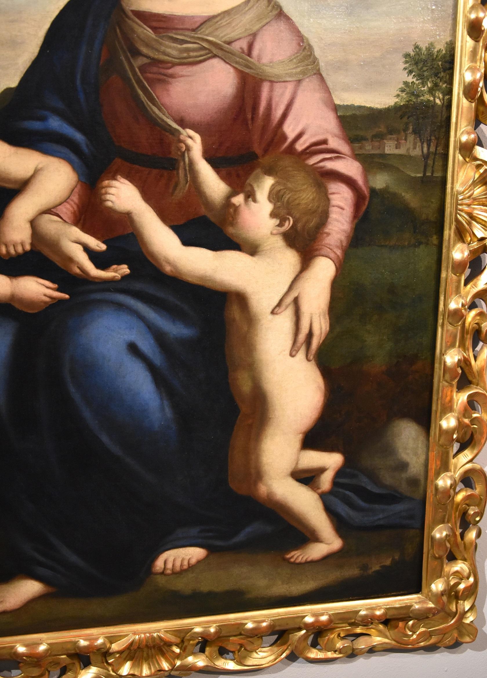 Salvi Virgin Madonna Paint Old master Oil on canvas 17th Century Raffaello Italy 16