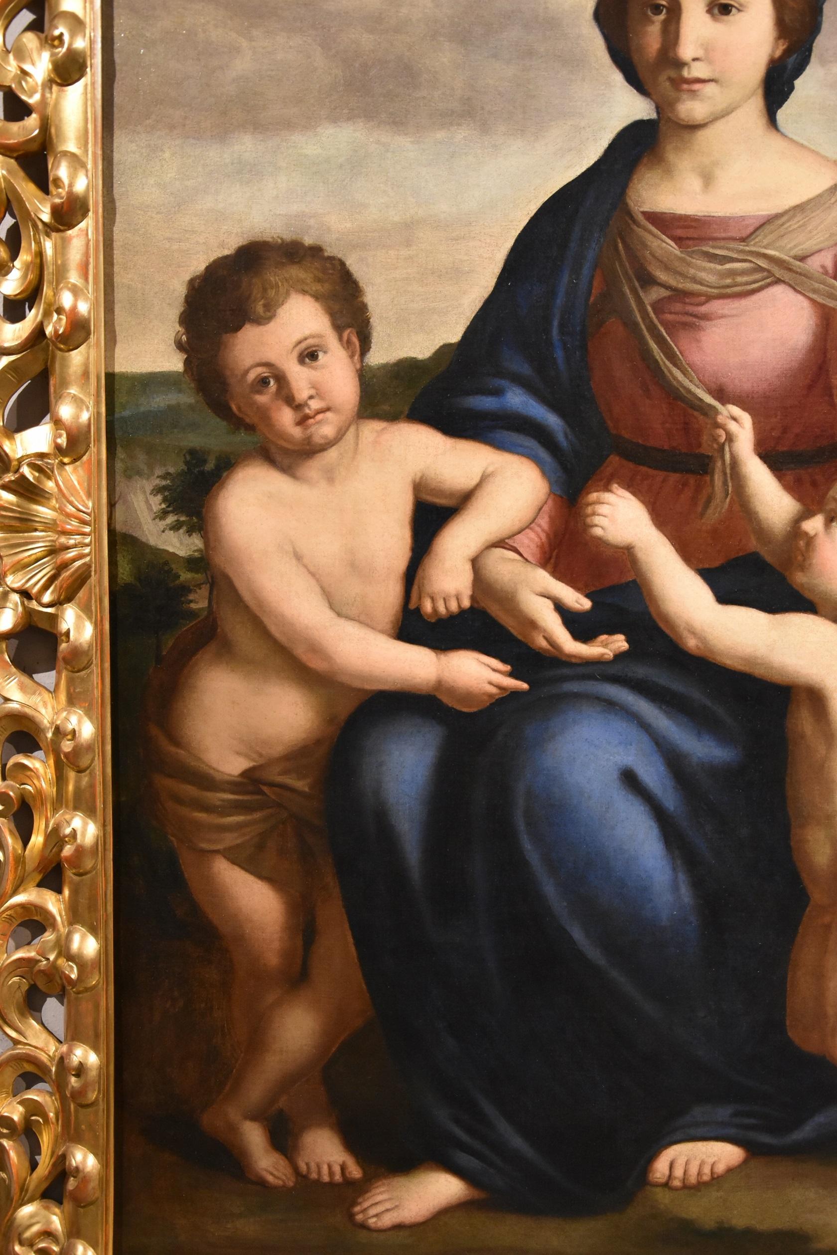 Salvi Virgin Madonna Paint Old master Oil on canvas 17th Century Raffaello Italy 1