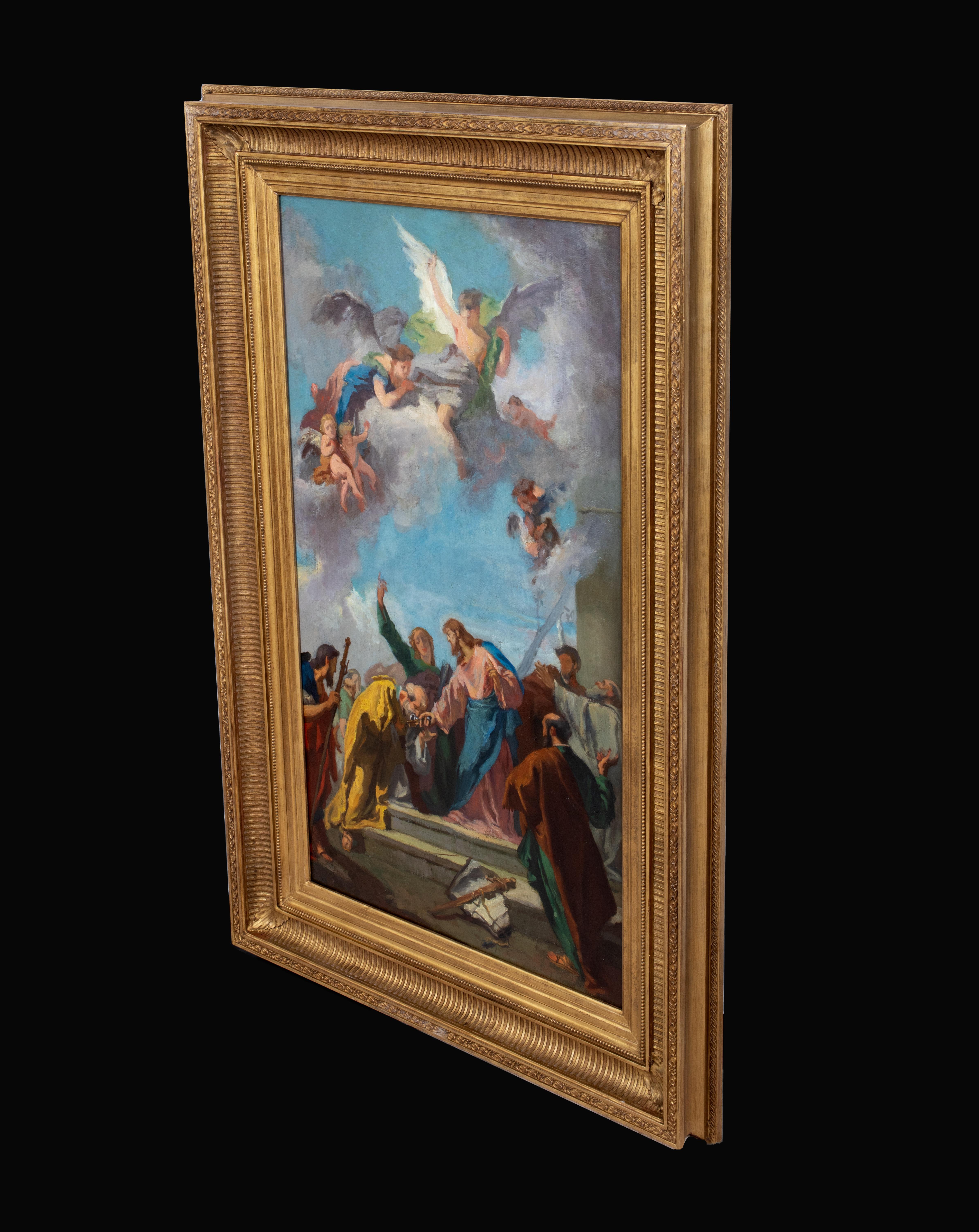 Christ Giving The Keys Of Paradise To Saint Peter Giovanni Battista Tiepolo For Sale 5