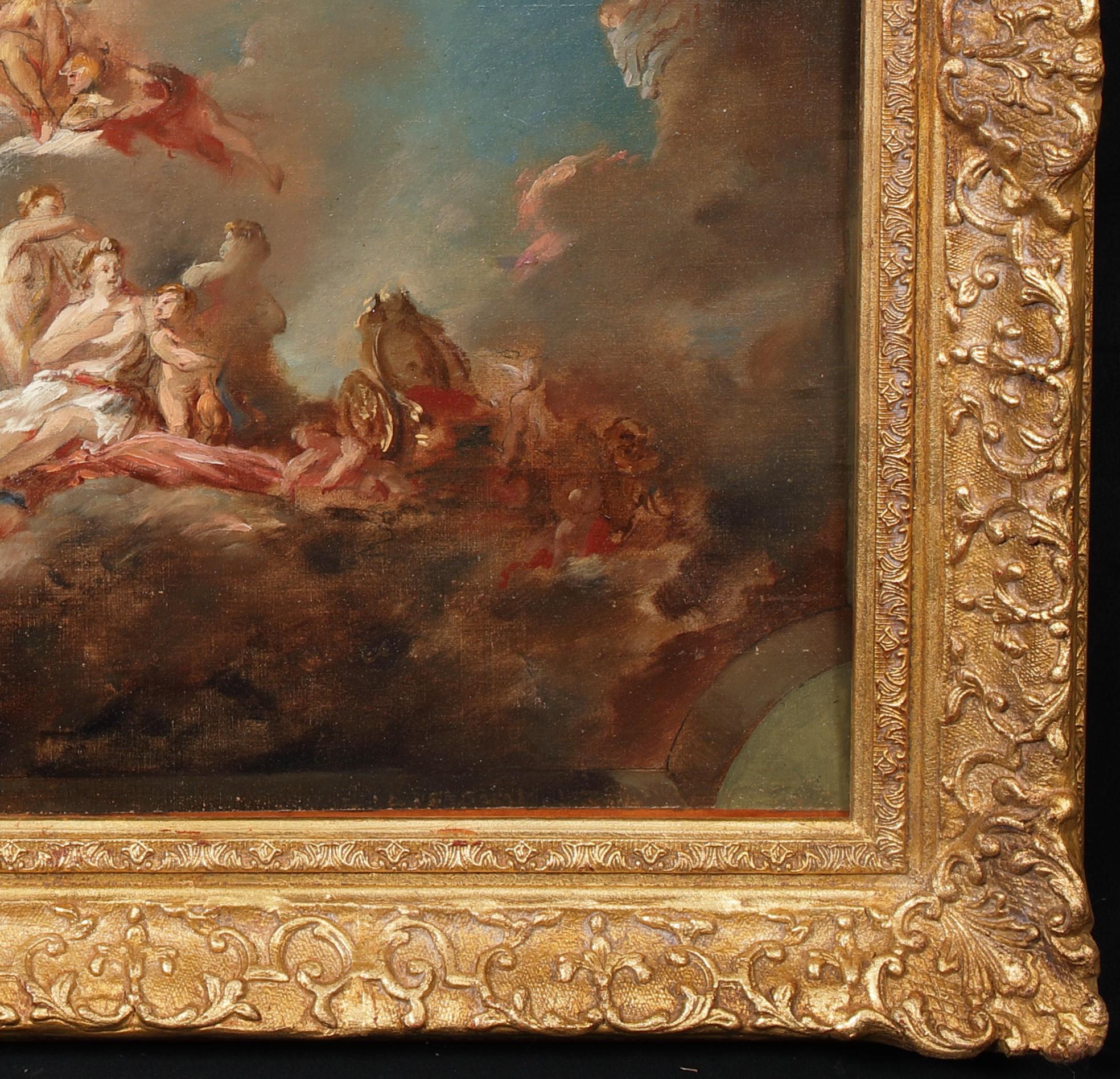 The Gods Of Olympus, 19th Century

follower of Giovanni Battista Tiepolo (1696-1770)

Large 19th Century Italian scene of the Gods or Olympus, oil on canvas. Excellent quality and condition presented in a good gilt frame and typical of the work of