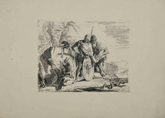 Two Soldiers - Etching by G.B. Tiepolo - 1795