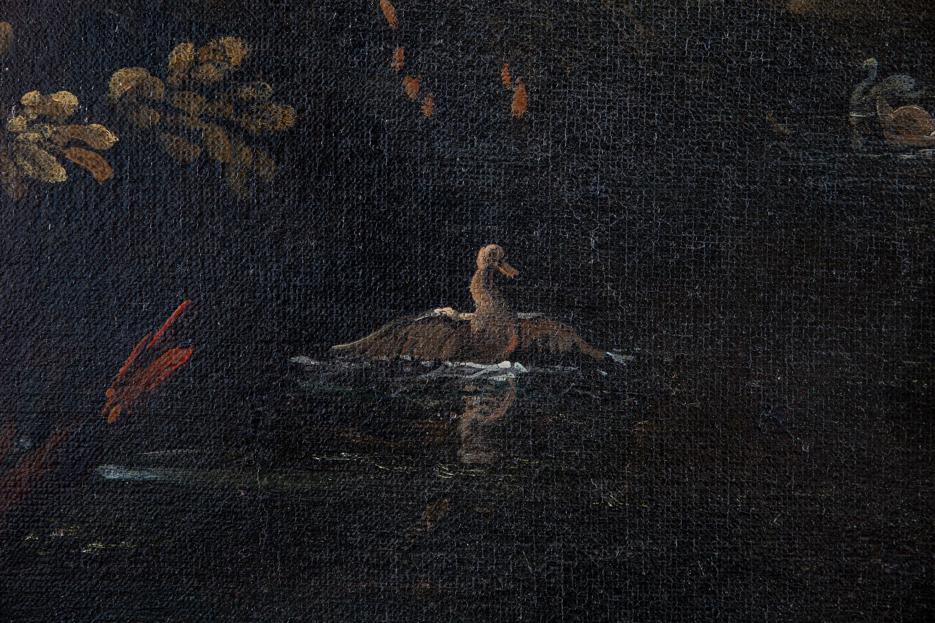 Mythologisches Gemälde Diana und Actaeon, Öl auf Leinwand, 17. Jahrhundert  im Angebot 6