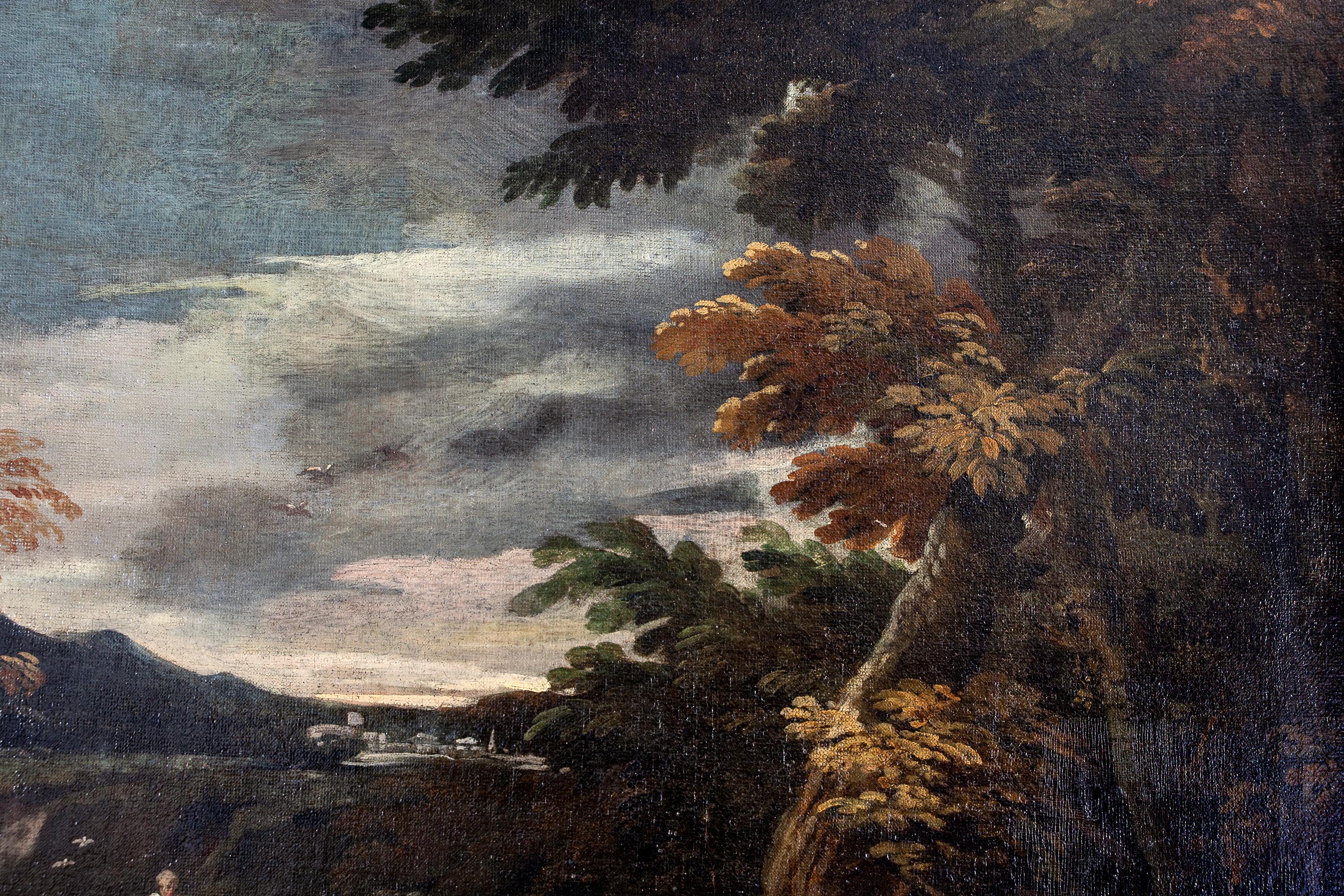 Wichtiges mythologisches Gemälde Diana und Actaeon aus dem 17. Jahrhundert Öl auf Leinwand  im Angebot 4
