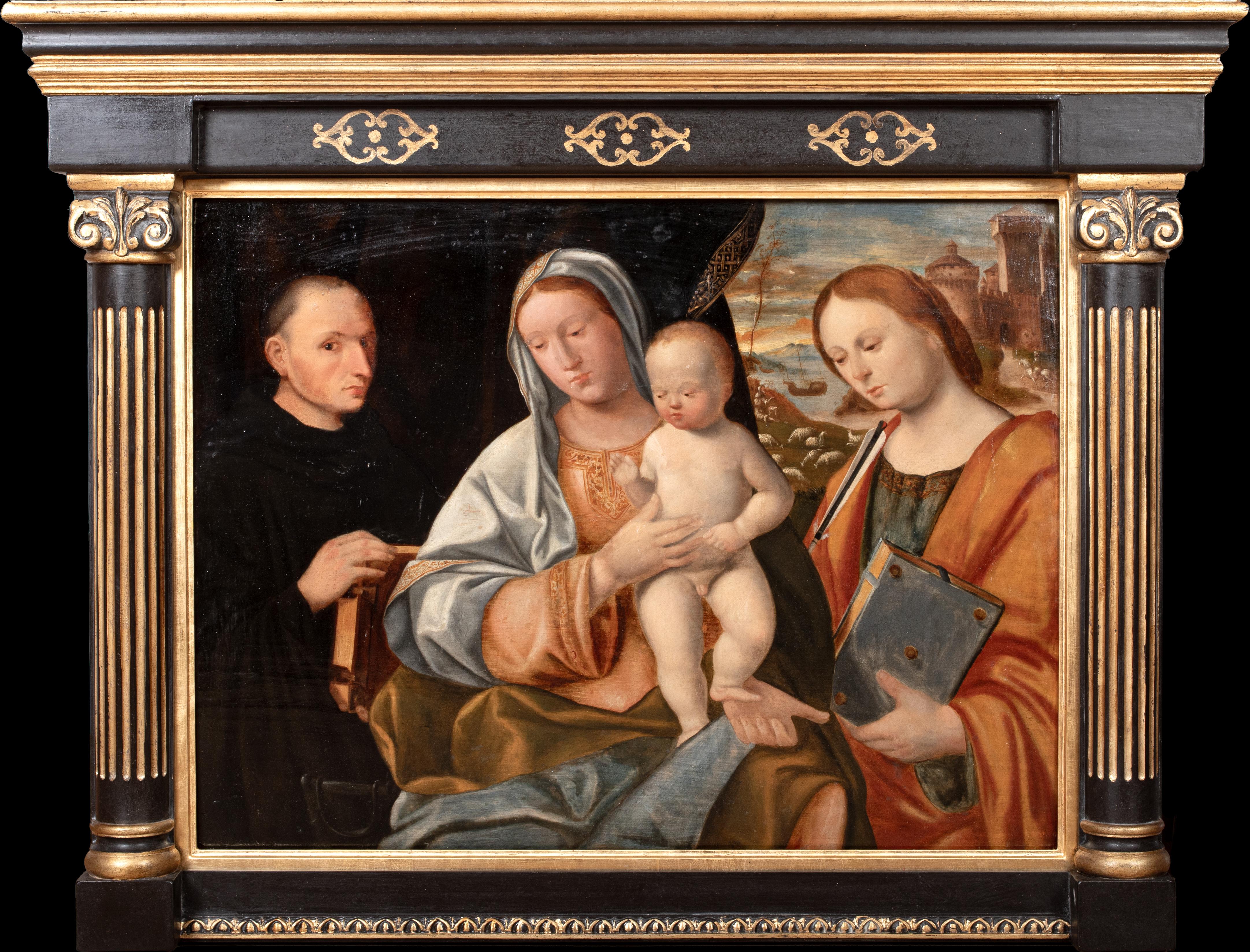 Madonna und Kind mit dem Heiligen Dominikus und der Heiligen Ursula, 16.  um 1510