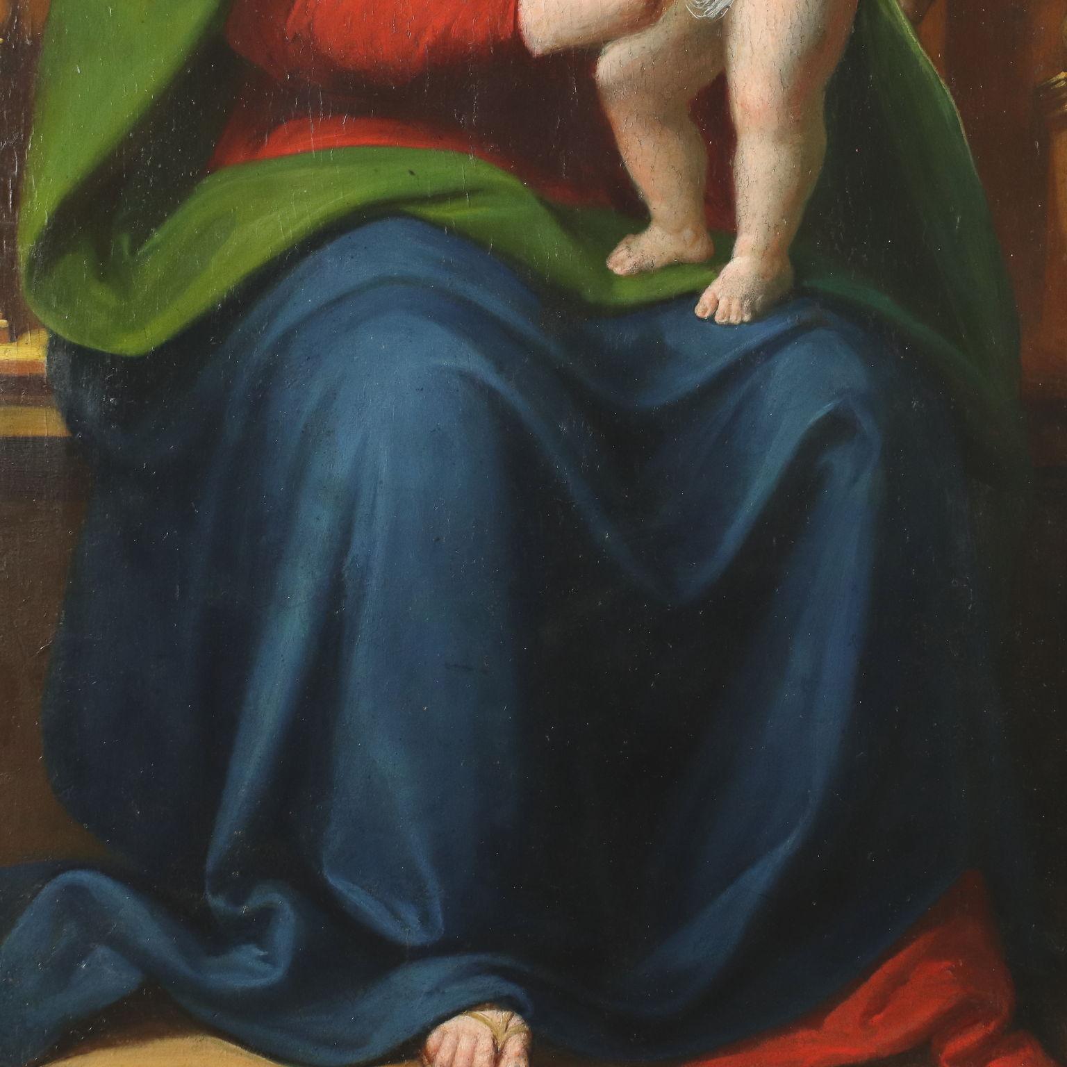 Virgin Mary with child - Other Art Style Painting by Giovanni Beltrami